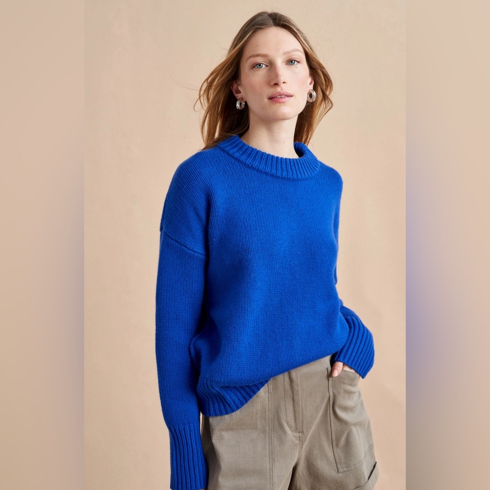 LA LIGNE Marin Sweater in Cobalt